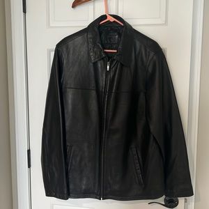 Apt 9 black lamb skin leather jacket.